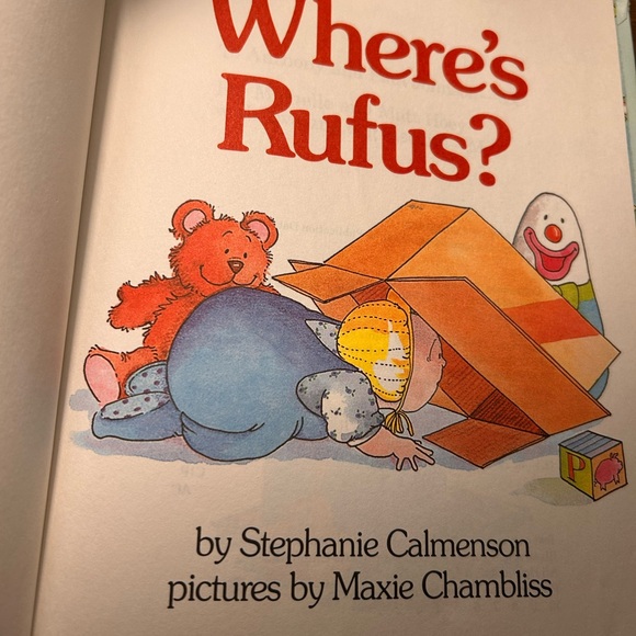 (10/$25) 1988 Where's Rufus? Children's Book - Picture 7 of 16